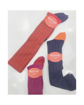 Mi-bas-en-soie-Berthe-aux-grands-pieds-tendance--BAMBS1-assortiment-fushia-violet-brique