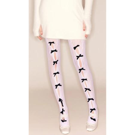 Collant-dentelle-blanc-rubans-noirs-LPC-face