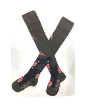 Jambières Berthe aux Grands Pieds Choco Fleurs