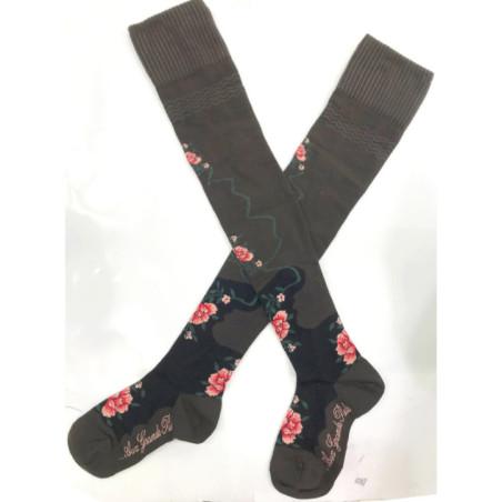 Jambières Berthe aux Grands Pieds Choco Fleurs