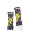 Mitaines Berthe aux Grands Pieds Fleurs d'hiver Pois