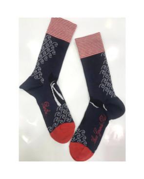Chaussettes Berthe aux grands Pieds Hiver Flots et baleine