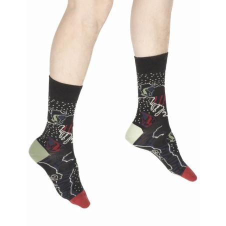 Chaussettes Berthe aux grands Pieds Hiver Homme Poissons Clowns