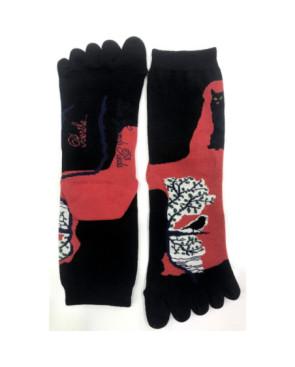 Chaussettes 5 Doigts Berthe aux grands Pieds chat Perché