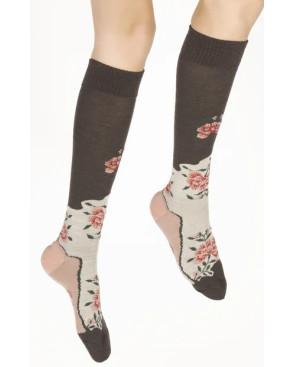  Mi-bas-berthe-aux-grands-pieds-laine-et-coton-fleurs-de-choco-en-vrai