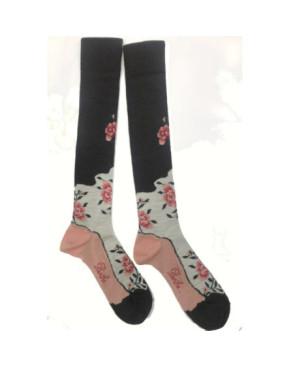 Mi bas Berthe aux Grands Pieds Fleurs de choco