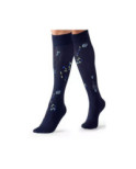 Mi bas Lycra Marine Berthe aux gands Pieds Oiseaux lyre