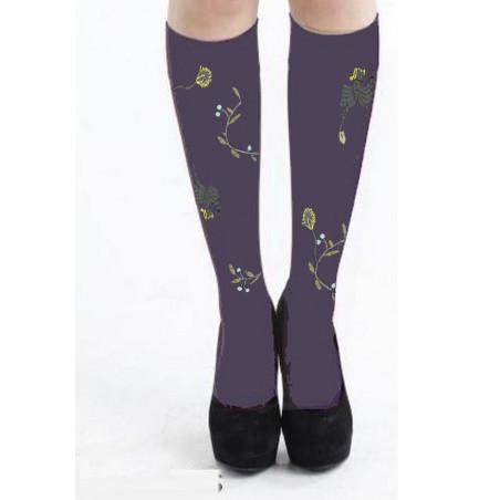 Mi-bas-berthe-aux-grands-pieds-prune-lycra-oiseaux-de-feux-vrai