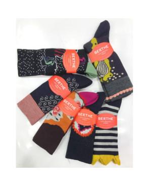 Coffret  6 paires Chaussettes Poésie Océanique Berthe aux grands Pieds