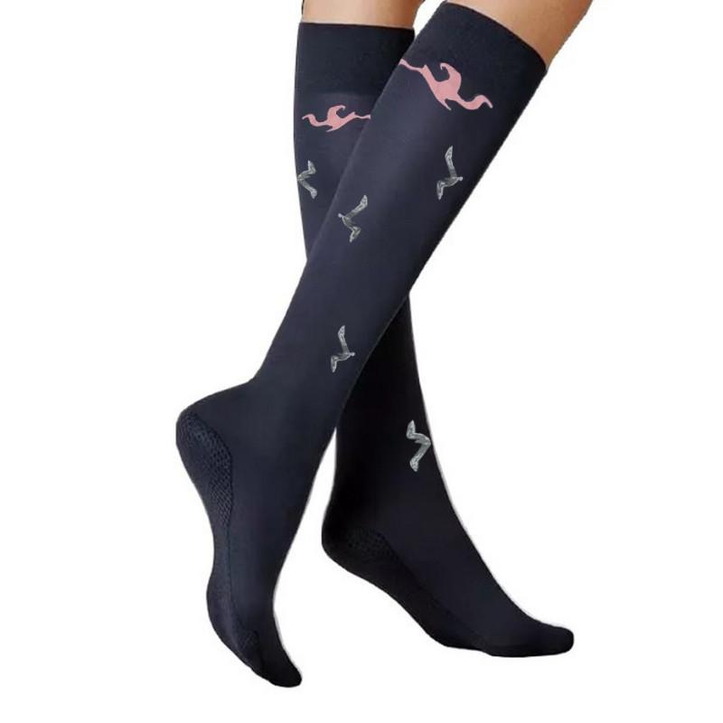 Mi bas Lycra Marine Berthe aux gands Pieds Mouettes
