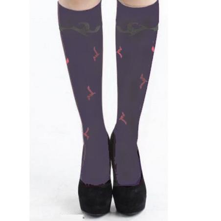 Mi-bas-berthe-aux-grands-pieds-prune-lycra-mouettes-fushias-vrai