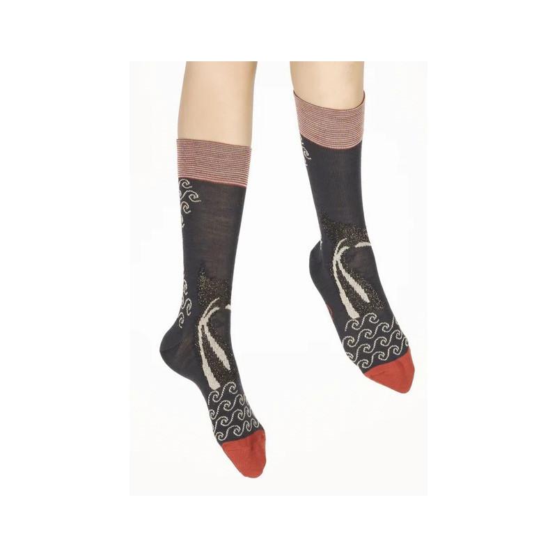 Chaussettes Baleine et Flots Laine Berthe aux gands Pieds