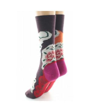  Chaussettes-Berthe-aux-grands-pieds-fleurs-de-choco-asymétrique-laine-et-coton-dos