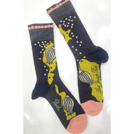 Chaussettes Hiver Fleurs à Pois Berthe aux grands Pieds