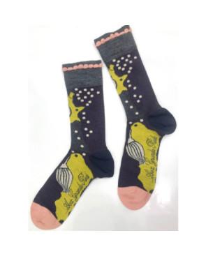  Chaussettes-Berthe-aux-grands-pieds-fleurs-d'hiver-à-pois-laine-pois-détail