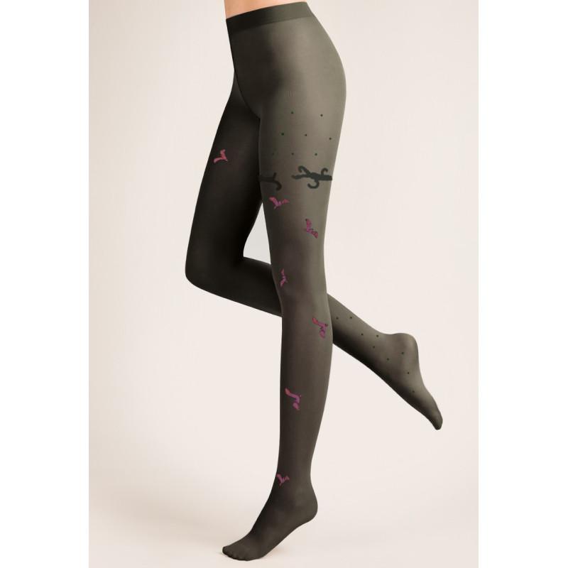 Collant Kaki  Mouettes Berthe aux grands Pieds