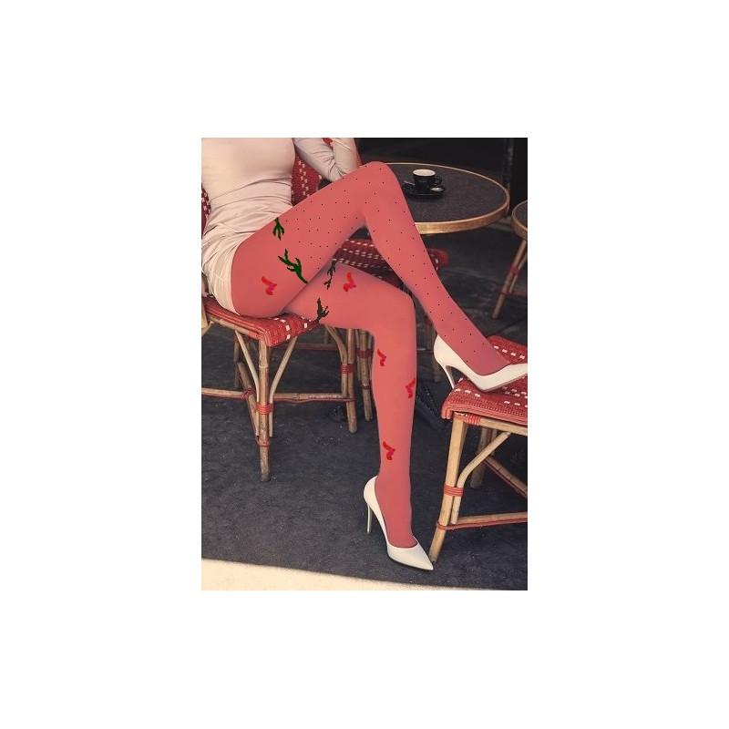 Collant Orange Mouettes Berthe aux grands Pieds