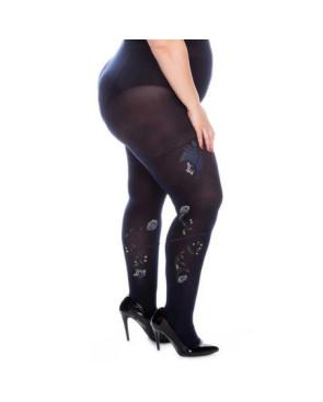 Collant noir Berthe aux Grands Pieds Oiseaux Lyre