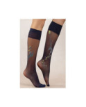Mi Bas Marine fin Berthe aux grands Pieds Oiseau lyre gris