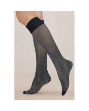 Mi-bas-berthe-aux-grands-pieds-lycra-cobalt-semi-opaque-fleurs-géométrique