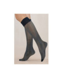 Mi bas Fin Rosace Fleuri Cobalt Berthe aux grands Pieds