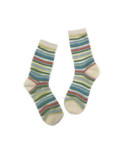 Chaussettes Multi rayures coton fines Corde