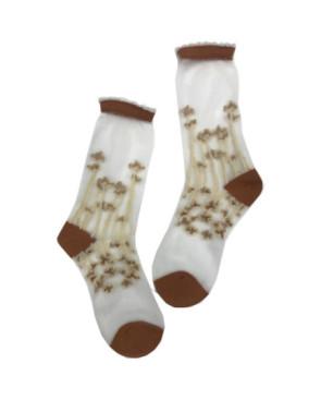 chaussettes-cristal--transparente-coton-LPC-cognac