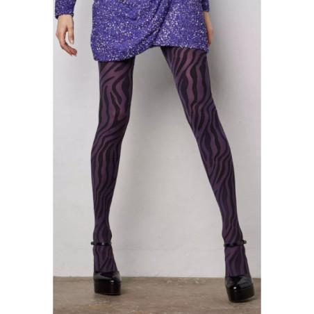 Collant Le Bourget opaque Zébre Tendance