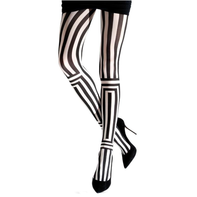 Collant Rayures Rectangles Emilio Cavallini  bicolore