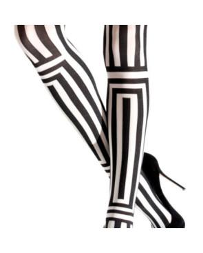 Collant Rayures Rectangles Emilio Cavallini  bicolore
