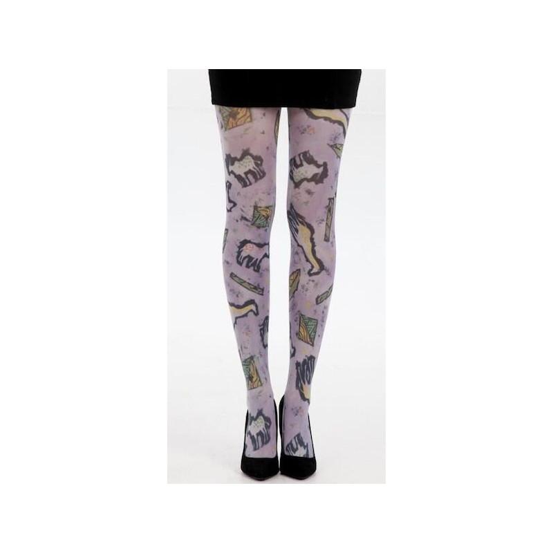 Collant Pamela Mann animal Purple