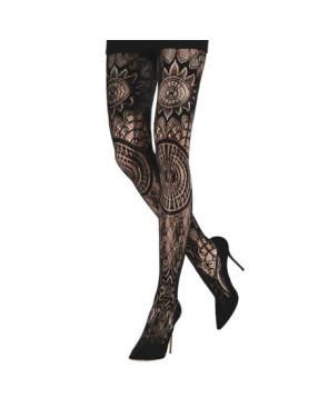 Collant-Emilio-Cavallini-dentelle-rosas-gothique-9167-noir