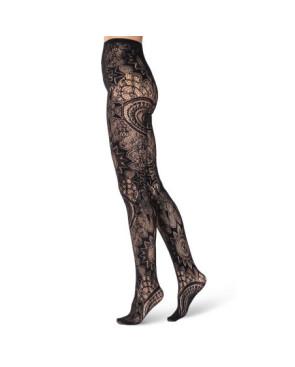 Collant-Emilio-Cavallini-dentelle-rosas-gothique-9167-noir-profil-c