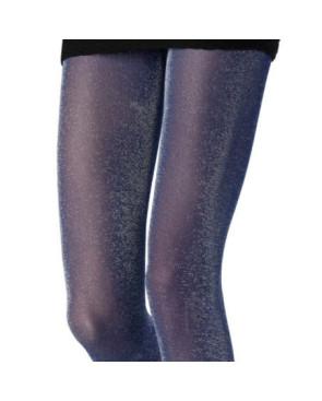 Collant Lurex Bleu Emilio Cavallini Metallic