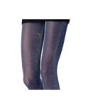 Collant Lurex Bleu Emilio Cavallini Metallic