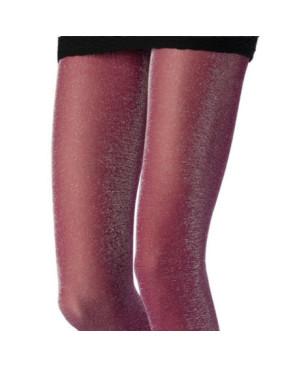 Collant Lurex pourpre Emilio Cavallini Metallic