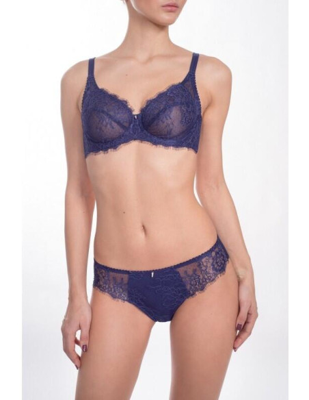 ensemble lingerie piège New Grace cobalt