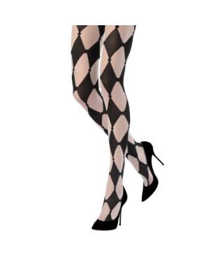  collant-lycra-losange-tendance-noir-et-blanc-5F32