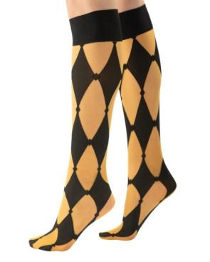 MI-BAS-lycra-losange-tendance-noir-et-jaune