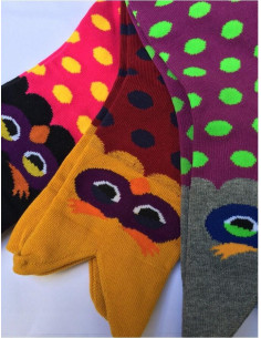 Lot 3 paires Chaussettes Hiboux 2