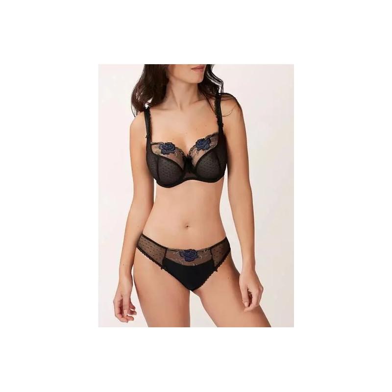 Slip Empreinte Garance Noir