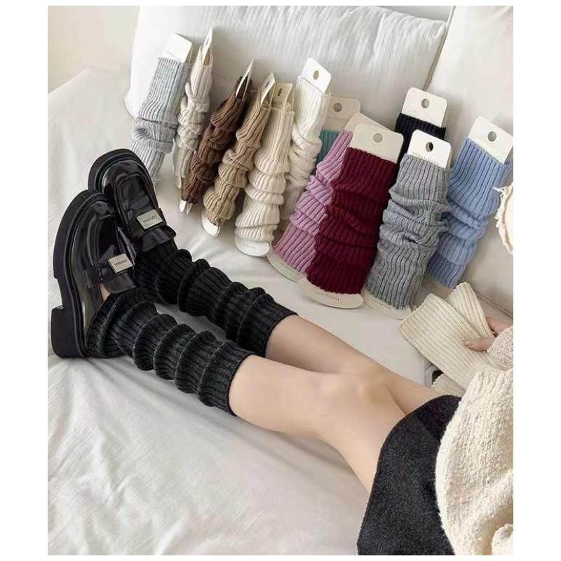 Guetres Cotes Laine Uni