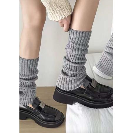 Guetres Cotes Laine Uni