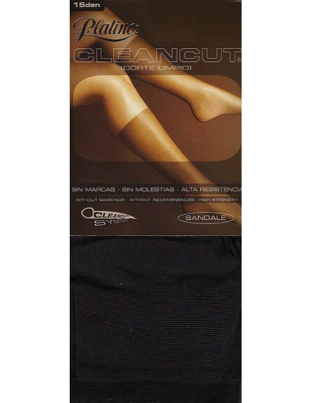 Mi bas invisible clean cut PLATINO noir