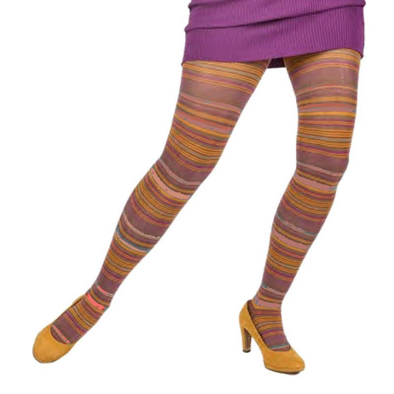 Collant Cronert Hiver Multi rayures Coton bio