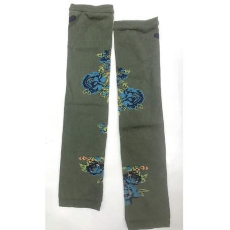 Mitaines manchons Hiver Cronert coton Bouquet