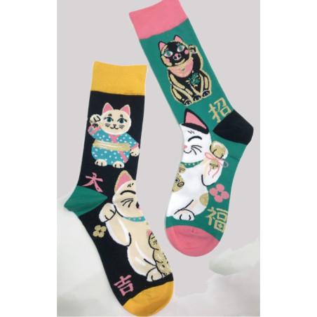 chaussettes-LPC-Chats-bouddhas-asymétriques