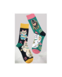 Chaussettes Ludique Chats Bouddhas asymétriques