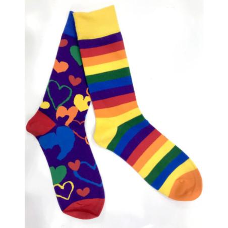 chaussettes-LPC-rayures-de-l-amour-asymétriques