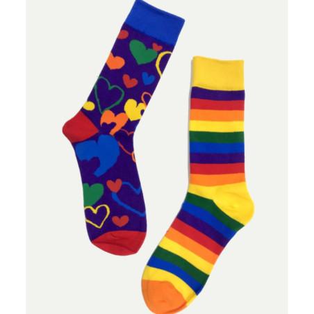 Chaussettes de l'amour Asymétriques Les Petits Caprices